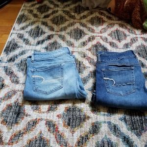 2 Pairs of American Eagle Jean's - Size 12